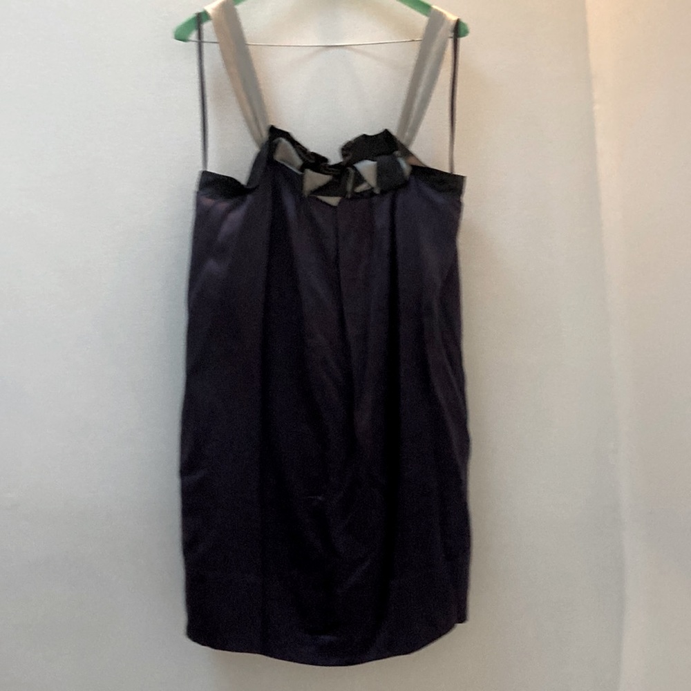 BCBG mini shift dress in purple silk size medium